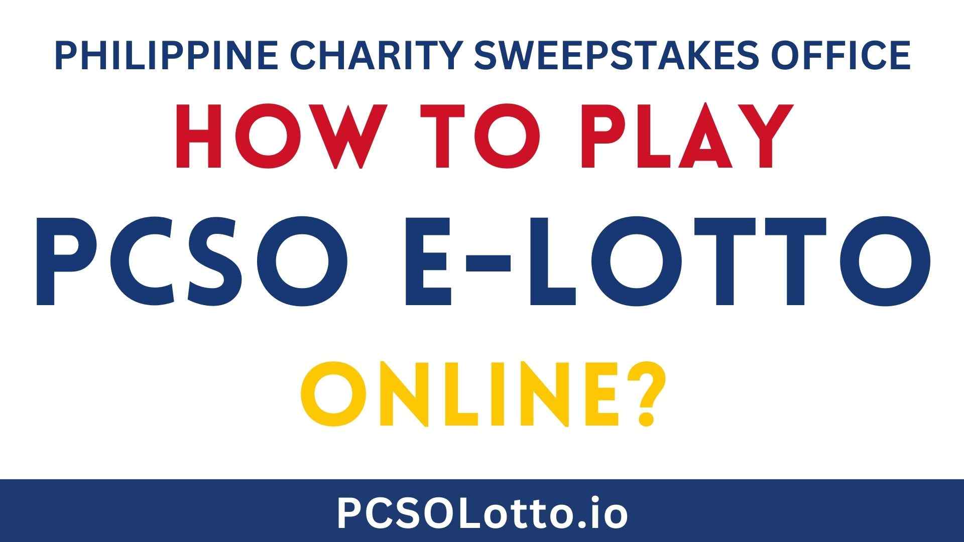 play pcso elotto online